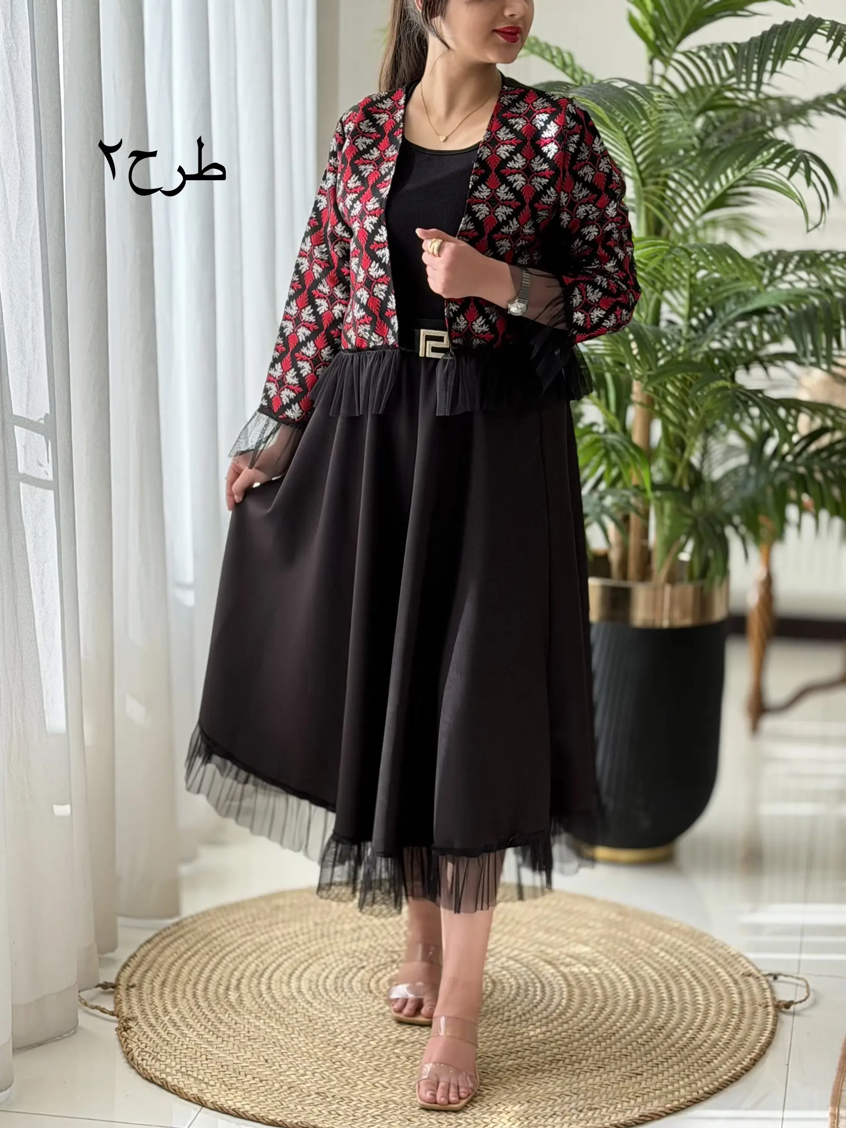 ست کت دامن یلدایی کد2307